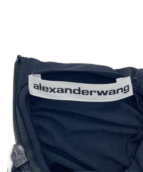 ALEXANDER WANG（アレキサンダー・ワン）ALEXANDER WANG (アレキサンダー・ワン) Ruched Long Sleeve Turtleneck Top ネイビー サイズ:XSの古着・服飾アイテム