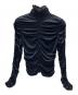 ALEXANDER WANG（アレキサンダー・ワン）の古着「Ruched Long Sleeve Turtleneck Top」｜ネイビー