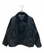 Barbourバブアー）の古着「TRANSPORT / トランスポート ワックス ショート ジャケット」｜ブラック