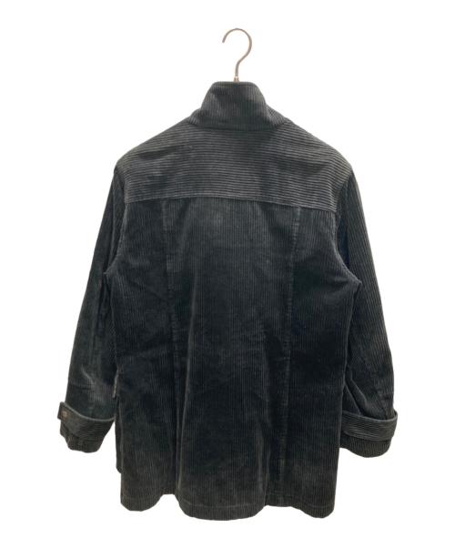 BURBERRY BLACK LABEL（バーバリーブラックレーベル）BURBERRY BLACK LABEL (バーバリーブラックレーベル) コーデュロイスタンドカラーコート ブラック サイズ:SIZE Mの古着・服飾アイテム