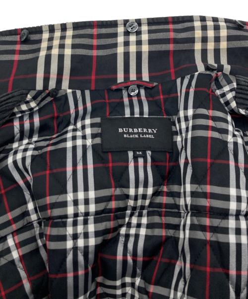 BURBERRY BLACK LABEL（バーバリーブラックレーベル）BURBERRY BLACK LABEL (バーバリーブラックレーベル) コーデュロイスタンドカラーコート ブラック サイズ:SIZE Mの古着・服飾アイテム
