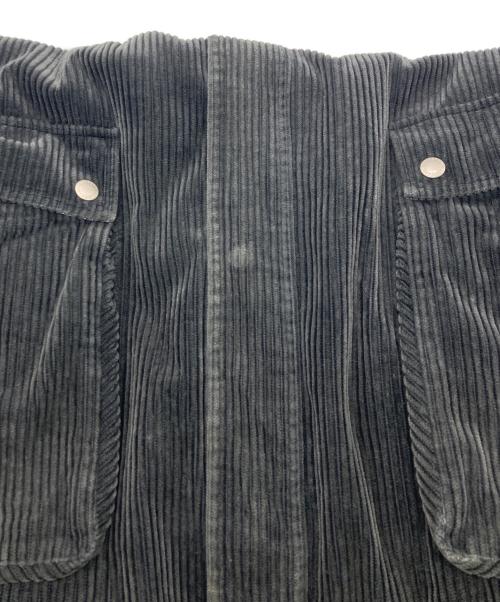 BURBERRY BLACK LABEL（バーバリーブラックレーベル）BURBERRY BLACK LABEL (バーバリーブラックレーベル) コーデュロイスタンドカラーコート ブラック サイズ:SIZE Mの古着・服飾アイテム