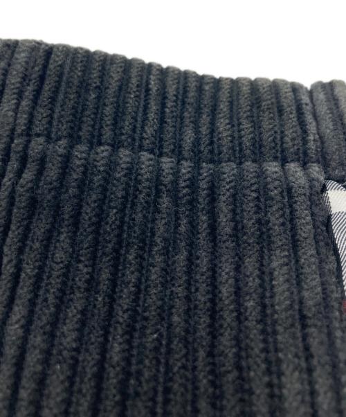 BURBERRY BLACK LABEL（バーバリーブラックレーベル）BURBERRY BLACK LABEL (バーバリーブラックレーベル) コーデュロイスタンドカラーコート ブラック サイズ:SIZE Mの古着・服飾アイテム