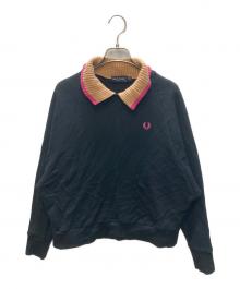 FRED PERRY（フレッドペリー）の古着「ニットカラースウェット」｜ブラック