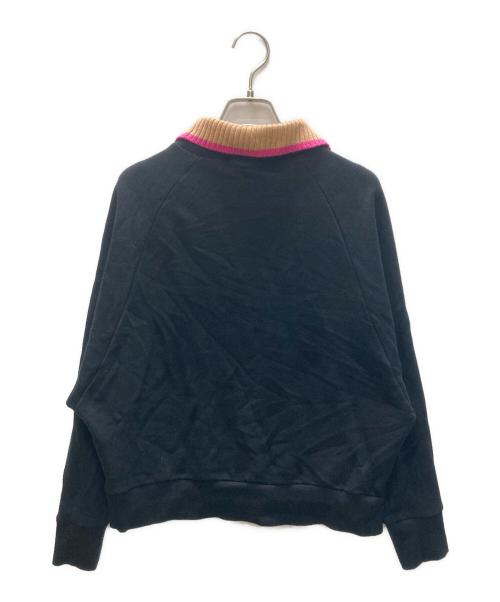 FRED PERRY（フレッドペリー）FRED PERRY (フレッドペリー) ニットカラースウェット ブラック サイズ:SIZE Sの古着・服飾アイテム