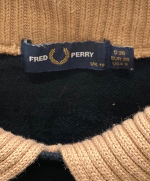 FRED PERRY（フレッドペリー）FRED PERRY (フレッドペリー) ニットカラースウェット ブラック サイズ:SIZE Sの古着・服飾アイテム