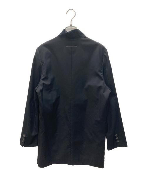 MM6 Maison Margiela（エムエムシックスメゾンマルジェラ）MM6 Maison Margiela (エムエムシックスメゾンマルジェラ) ノーカラー ロング シングル ジャケット ブラック サイズ:SIZE 40の古着・服飾アイテム