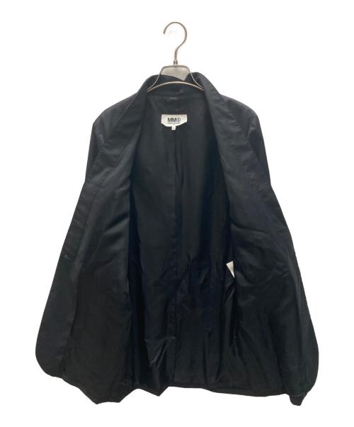 MM6 Maison Margiela（エムエムシックスメゾンマルジェラ）MM6 Maison Margiela (エムエムシックスメゾンマルジェラ) ノーカラー ロング シングル ジャケット ブラック サイズ:SIZE 40の古着・服飾アイテム