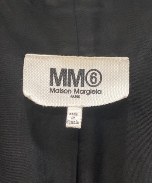 MM6 Maison Margiela（エムエムシックスメゾンマルジェラ）MM6 Maison Margiela (エムエムシックスメゾンマルジェラ) ノーカラー ロング シングル ジャケット ブラック サイズ:SIZE 40の古着・服飾アイテム