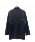 MM6 Maison Margiela (エムエムシックスメゾンマルジェラ) ノーカラー ロング シングル ジャケット ブラック サイズ:SIZE 40：13000円