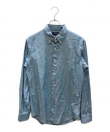 POLO RALPH LAUREN（ポロ・ラルフローレン）の古着「CUSTOM FIT シャンブレーシャツ」｜インディゴ