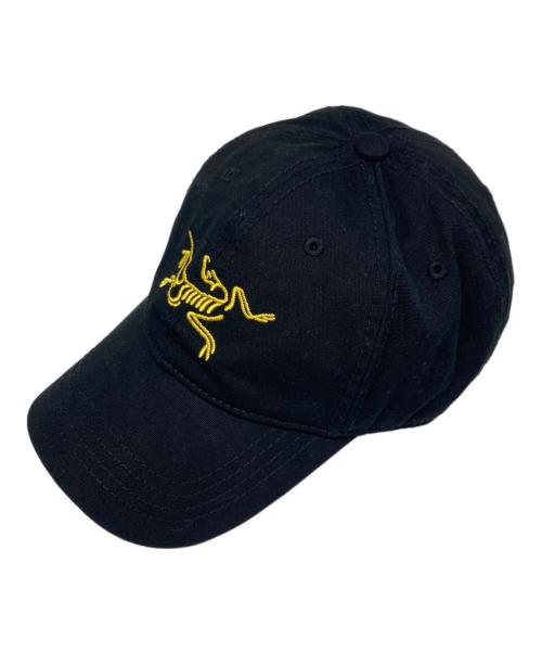 ARC'TERYX（アークテリクス）ARC'TERYX (アークテリクス) 90s デカロゴ キャップ ブラック×イエロー サイズ:フリーサイズの古着・服飾アイテム