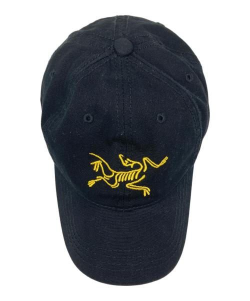 ARC'TERYX（アークテリクス）ARC'TERYX (アークテリクス) 90s デカロゴ キャップ ブラック×イエロー サイズ:フリーサイズの古着・服飾アイテム