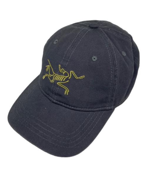 ARC'TERYX（アークテリクス）ARC'TERYX (アークテリクス) 90s デカロゴ キャップ グレー×イエロー サイズ:フリーサイズの古着・服飾アイテム