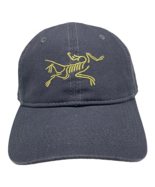 ARC'TERYX（アークテリクス）ARC'TERYX (アークテリクス) 90s デカロゴ キャップ グレー×イエロー サイズ:フリーサイズの古着・服飾アイテム