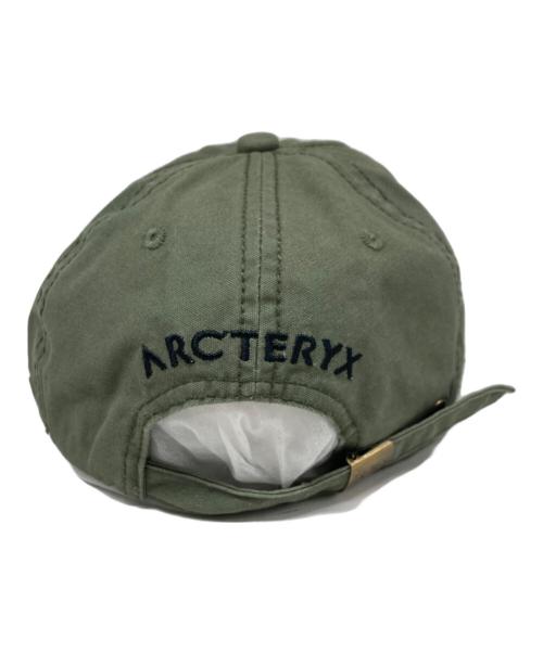 ARC'TERYX（アークテリクス）ARC'TERYX (アークテリクス) 90s デカロゴ キャップ カーキ×ブラック サイズ:フリーサイズの古着・服飾アイテム