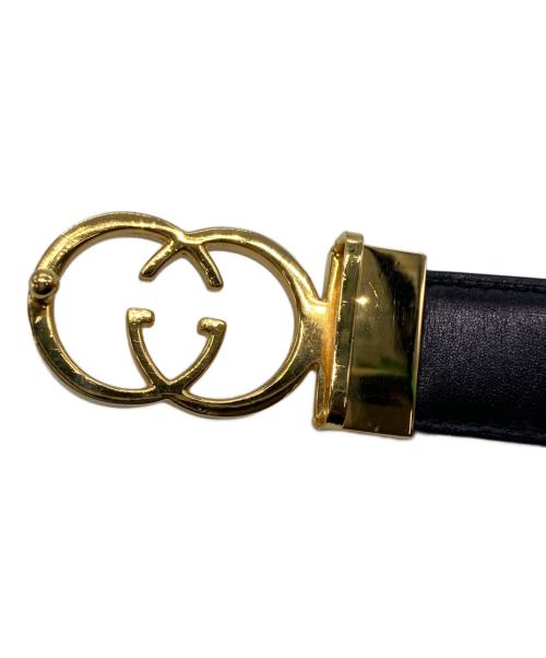 GUCCI（グッチ）GUCCI (グッチ) レザーベルト バーガンディーの古着・服飾アイテム