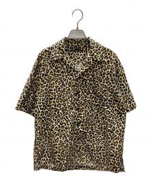 MINEDENIM（マインデニム）の古着「Leopard Print Flannel S.S Open Collar SH」｜ベージュ