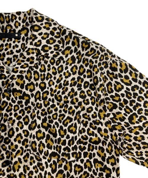 MINEDENIM（マインデニム）MINEDENIM (マインデニム) Leopard Print Flannel S.S Open Collar SH ベージュ サイズ:SIZE 1の古着・服飾アイテム