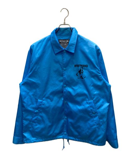 Hysteric Glamour（ヒステリックグラマー）Hysteric Glamour (ヒステリックグラマー) HG SOUND SYSTEM コーチジャケット ブルー サイズ:SIZE Lの古着・服飾アイテム