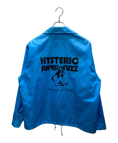 Hysteric Glamour（ヒステリックグラマー）Hysteric Glamour (ヒステリックグラマー) HG SOUND SYSTEM コーチジャケット ブルー サイズ:SIZE Lの古着・服飾アイテム