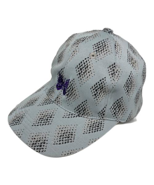 Needles（ニードルズ）Needles (ニードルズ) Baseball Cap Poly Jq. - DIAMOND ブルーの古着・服飾アイテム