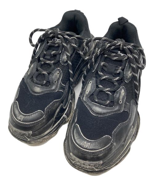 BALENCIAGA（バレンシアガ）BALENCIAGA (バレンシアガ) TRIPLE S TRIPLE S FADED SNEAKER ブラック サイズ:41の古着・服飾アイテム
