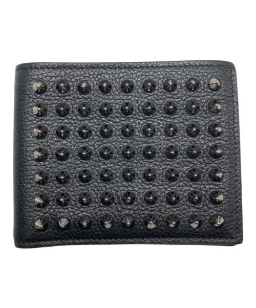 Christian Louboutin（クリスチャン・ルブタン）Christian Louboutin (クリスチャン・ルブタン) 2つ折り財布 ブラックの古着・服飾アイテム