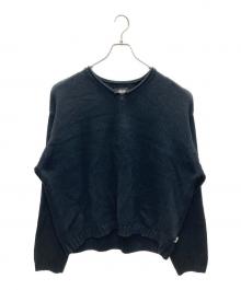 stussy（ステューシー）の古着「Roll V Neck ニット」｜ブラック