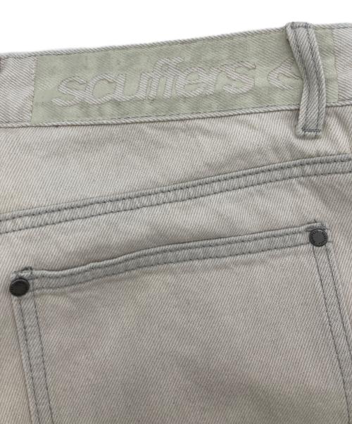 scuffers（スカッファー）SCUFFERS (スカッファー) バギーデニムパンツ ホワイト サイズ:38の古着・服飾アイテム