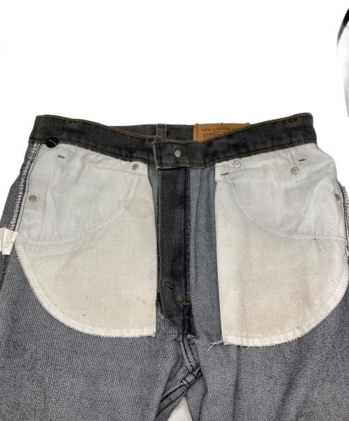 LEVI'S（リーバイス）LEVI'S (リーバイス) 先染めブラック ストレッチデニムパンツ ブラック サイズ:W33 L32の古着・服飾アイテム
