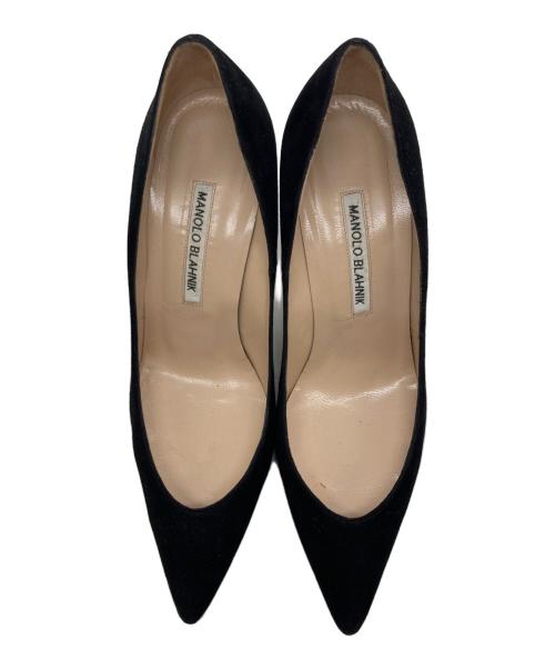 Manolo Blahnik（マノロ ブラニク）Manolo Blahnik (マノロ ブラニク) KIETTA スエードヒールパンプス ブラック サイズ:SIZE 37の古着・服飾アイテム