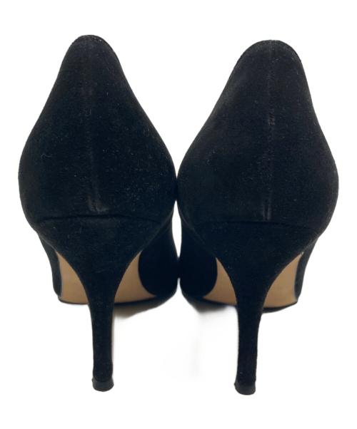 Manolo Blahnik（マノロ ブラニク）Manolo Blahnik (マノロ ブラニク) KIETTA スエードヒールパンプス ブラック サイズ:SIZE 37の古着・服飾アイテム