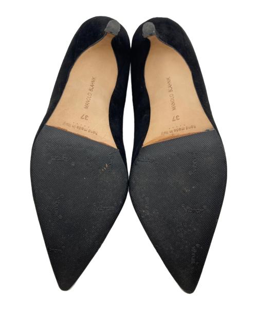 Manolo Blahnik（マノロ ブラニク）Manolo Blahnik (マノロ ブラニク) KIETTA スエードヒールパンプス ブラック サイズ:SIZE 37の古着・服飾アイテム