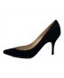 Manolo Blahnik (マノロ ブラニク) KIETTA スエードヒールパンプス ブラック サイズ:SIZE 37：8000円
