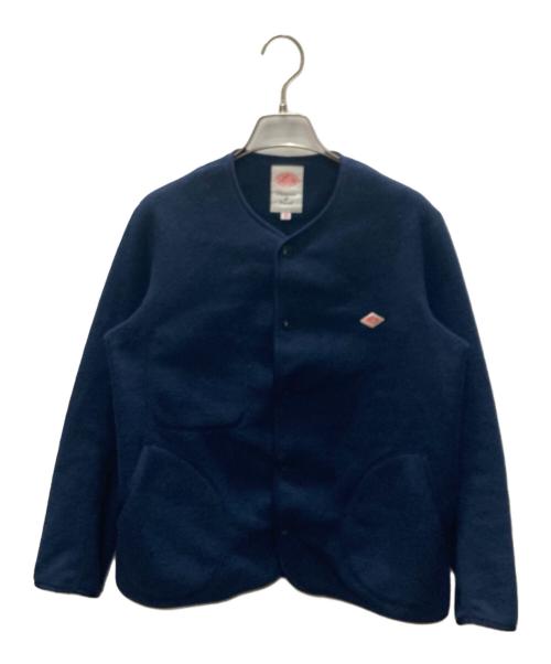 DANTON（ダントン）DANTON (ダントン) フリースカラーレスジャケット ネイビー サイズ:34の古着・服飾アイテム