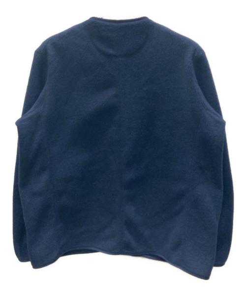 DANTON（ダントン）DANTON (ダントン) フリースカラーレスジャケット ネイビー サイズ:34の古着・服飾アイテム