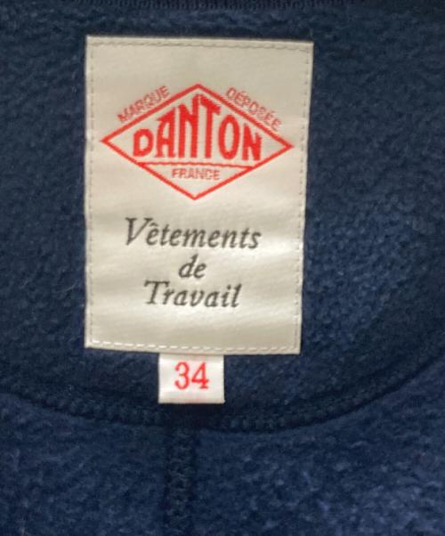 DANTON（ダントン）DANTON (ダントン) フリースカラーレスジャケット ネイビー サイズ:34の古着・服飾アイテム