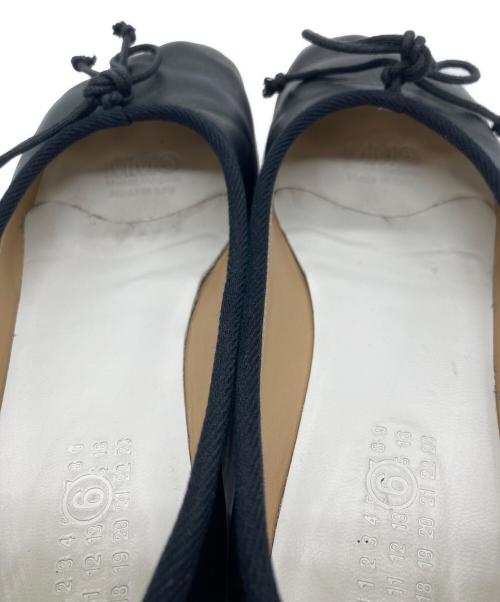 MM6 Maison Margiela（エムエムシックスメゾンマルジェラ）MM6 Maison Margiela (エムエムシックスメゾンマルジェラ) BALLET SHOE　バレエ　パンプス ブラック サイズ:SIZE 35の古着・服飾アイテム