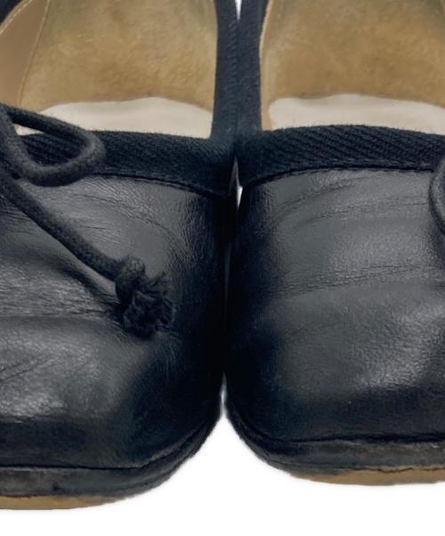 MM6 Maison Margiela（エムエムシックスメゾンマルジェラ）MM6 Maison Margiela (エムエムシックスメゾンマルジェラ) BALLET SHOE　バレエ　パンプス ブラック サイズ:SIZE 35の古着・服飾アイテム
