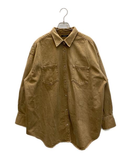 JOURNAL STANDARD（ジャーナルスタンダード）JOURNAL STANDARD (ジャーナルスタンダード) ライトオンスデニムシャツ ブラウン サイズ:下記参照の古着・服飾アイテム