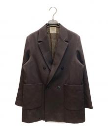 IENA LA BOUCLE（イエナ ラ ブークル）の古着「強撚サージテーラードジャケット」｜ブラウン