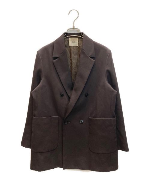 IENA LA BOUCLE（イエナ ラ ブークル）IENA LA BOUCLE (イエナ ラ ブークル) 強撚サージテーラードジャケット ブラウン サイズ:下記参照の古着・服飾アイテム