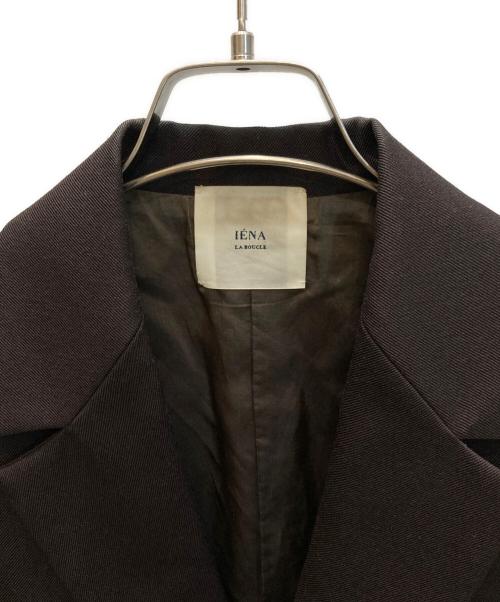 IENA LA BOUCLE（イエナ ラ ブークル）IENA LA BOUCLE (イエナ ラ ブークル) 強撚サージテーラードジャケット ブラウン サイズ:下記参照の古着・服飾アイテム