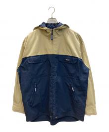 stussy（ステューシー）の古着「バイカラーフーデッドジャケット」｜ベージュ×ネイビー