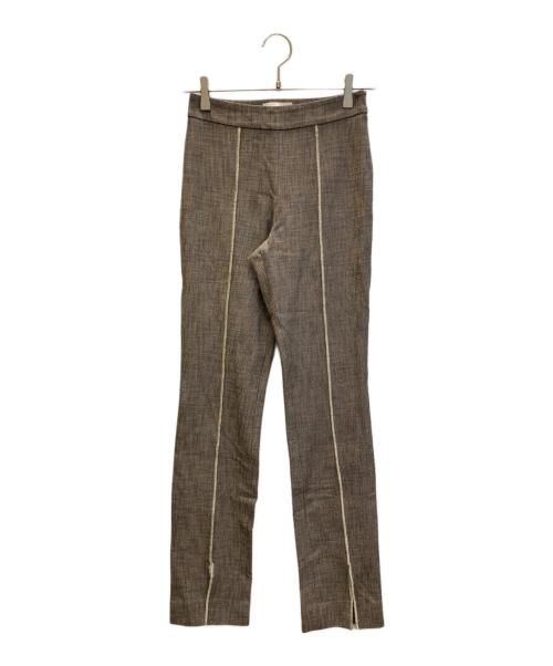 HOLZWEILER（ホルスウィラー）Holzweiler (ホルスウィラー) スリットパンツ ブラウン サイズ:SIZE XXS 未使用品の古着・服飾アイテム