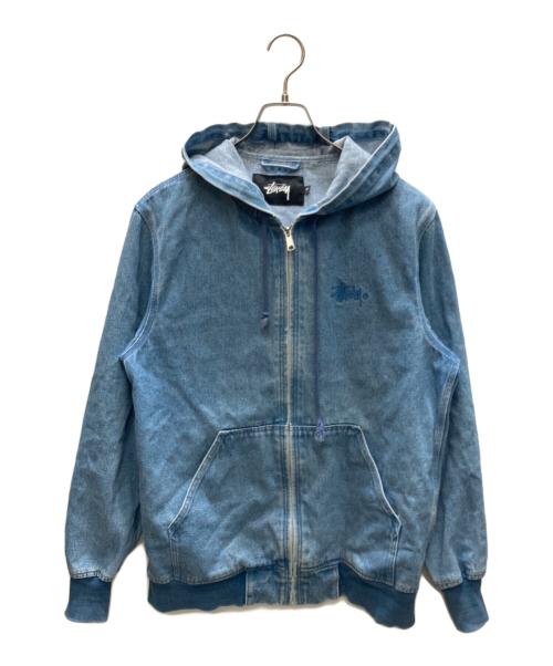 stussy（ステューシー）stussy (ステューシー) デニムフーデッドジャケット インディゴ サイズ:Mの古着・服飾アイテム