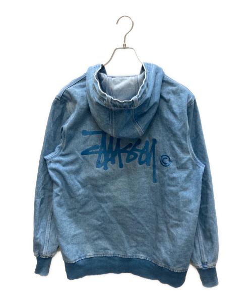 stussy（ステューシー）stussy (ステューシー) デニムフーデッドジャケット インディゴ サイズ:Mの古着・服飾アイテム