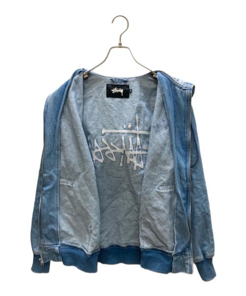 stussy（ステューシー）stussy (ステューシー) デニムフーデッドジャケット インディゴ サイズ:Mの古着・服飾アイテム