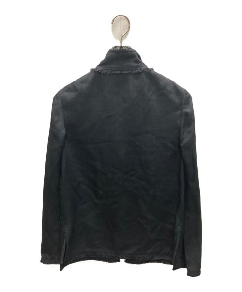 DOLCE & GABBANA（ドルチェ＆ガッバーナ）DOLCE & GABBANA (ドルチェ＆ガッバーナ) フリンジ比翼ジャケット ブラック サイズ:SIZE 40の古着・服飾アイテム